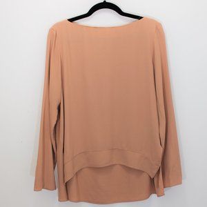 ZARA Woman Neutral Boatneck Pullover Top